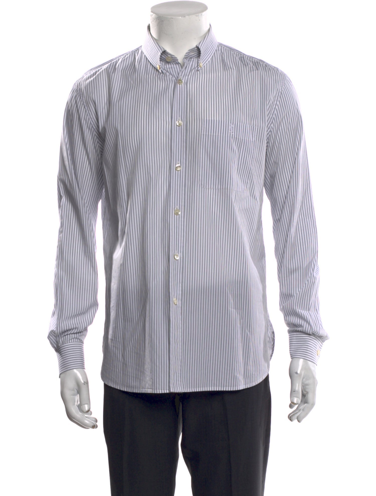 Saint Laurent 2022 Striped Dress Shirt